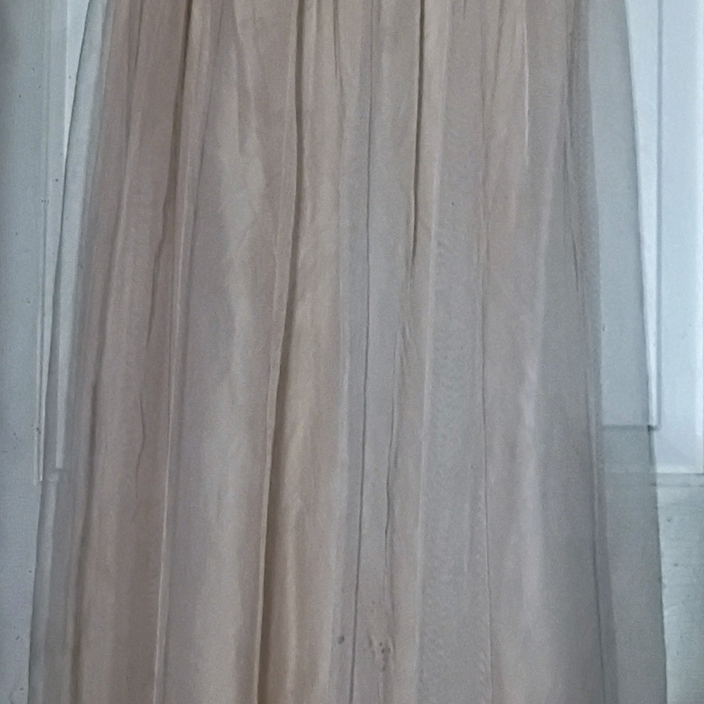Elegant Cream Women's Floor Length Dress